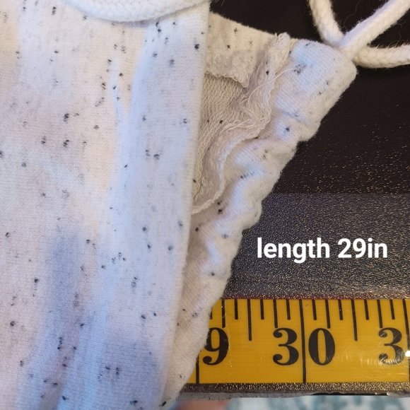 RISE AS 1NE Sz L Speckled Sweatshirt 1/4 Zip Up Hoodie Zip Pouch Double Pockets - Picture 13 of 16